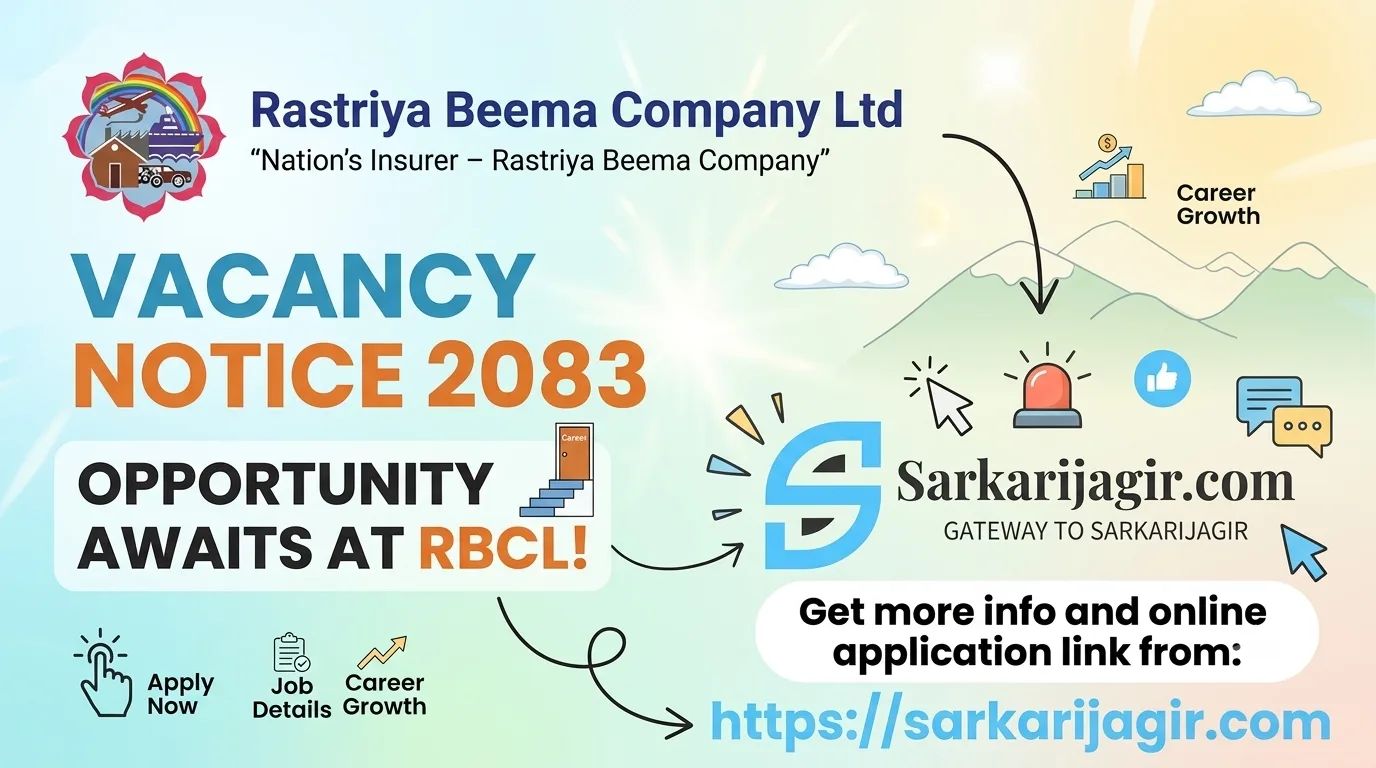 Rastriya Beema Company Limited (RBCL) Vacancy Notice 2083 – Apply Online