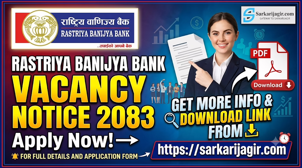 Rastriya Banijya Bank Vacancy 2083: Apply Online for 138 Positions